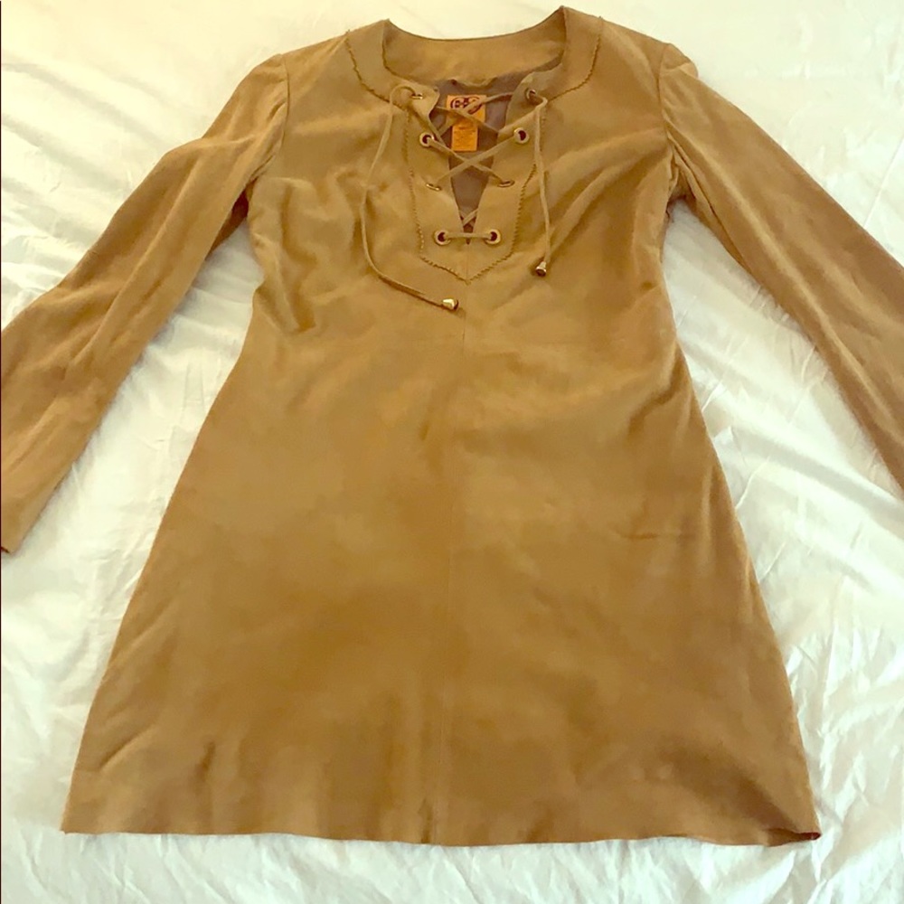 Tory Burch Camel Suede Dress